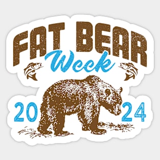 Fat Bear Week 2024 Funny Bear Sticker